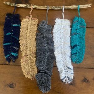 Macrame wall hanging multi colored